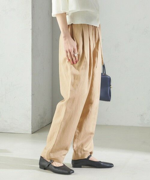 SHIPS / シップス その他パンツ | SHIPS Primary Navy Label:麻 レーヨン イージー パンツ | 詳細11