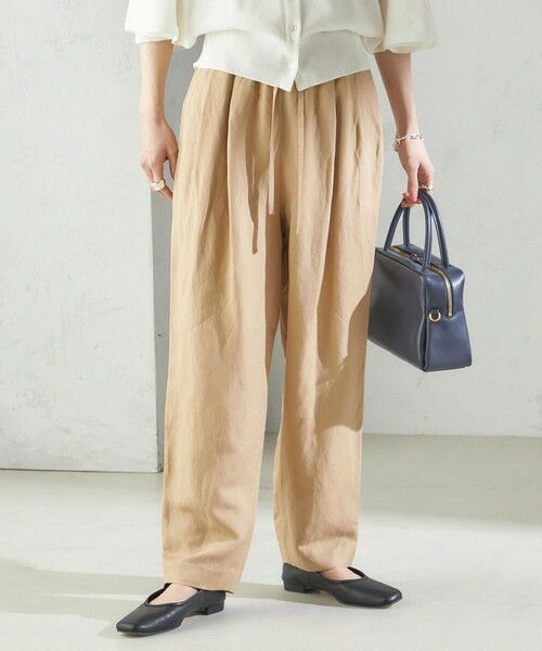 SHIPS / シップス その他パンツ | SHIPS Primary Navy Label:麻 レーヨン イージー パンツ | 詳細12