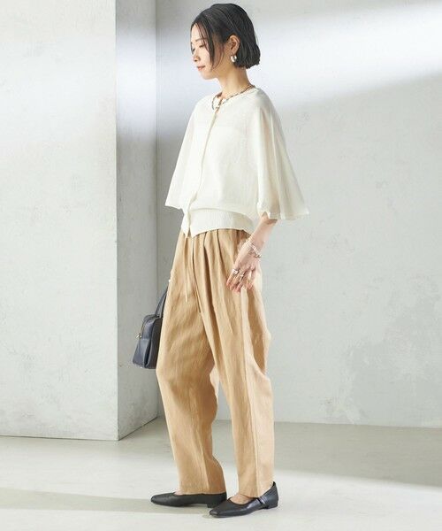 SHIPS / シップス その他パンツ | SHIPS Primary Navy Label:麻 レーヨン イージー パンツ | 詳細3