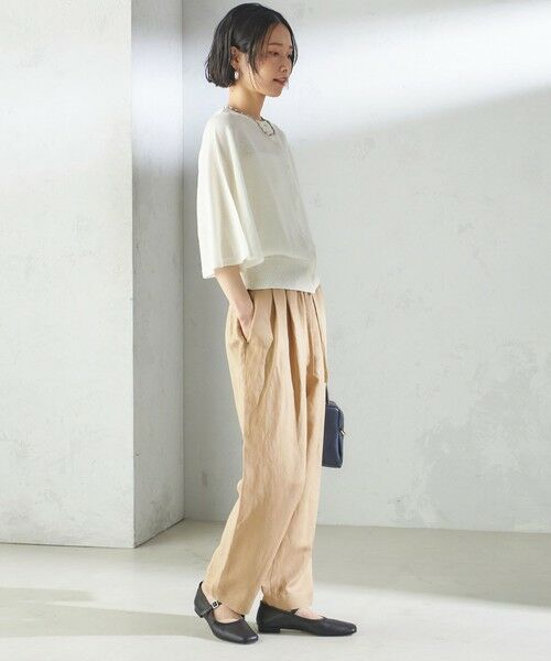 SHIPS / シップス その他パンツ | SHIPS Primary Navy Label:麻 レーヨン イージー パンツ | 詳細5