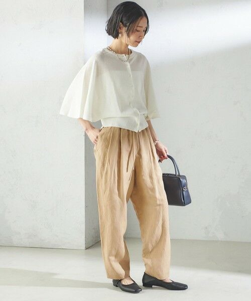 SHIPS / シップス その他パンツ | SHIPS Primary Navy Label:麻 レーヨン イージー パンツ | 詳細6