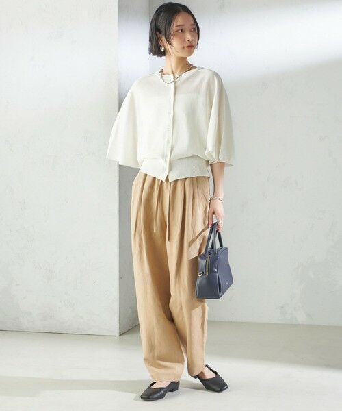 SHIPS / シップス その他パンツ | SHIPS Primary Navy Label:麻 レーヨン イージー パンツ | 詳細7