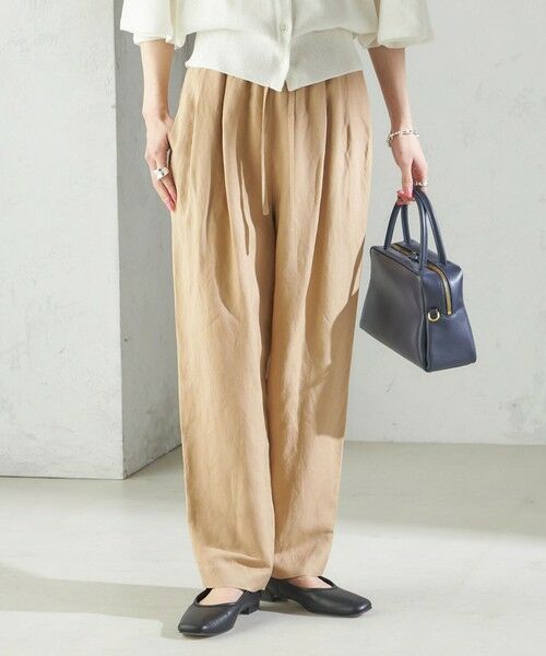 SHIPS / シップス その他パンツ | SHIPS Primary Navy Label:麻 レーヨン イージー パンツ | 詳細8