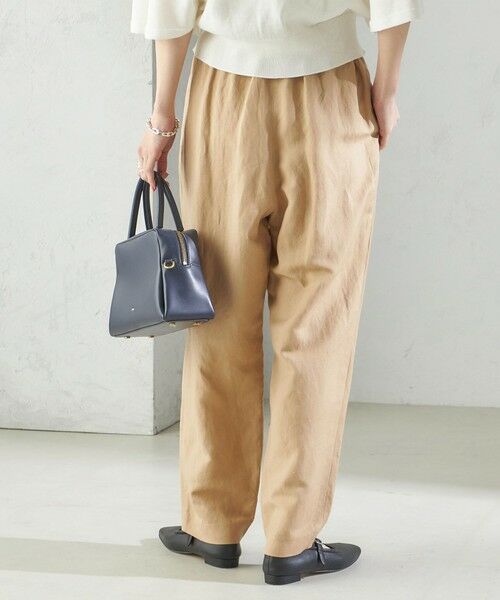 セール】 SHIPS Primary Navy Label:麻 レーヨン イージー