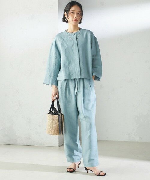 SHIPS / シップス その他パンツ | SHIPS Primary Navy Label:麻 レーヨン イージー パンツ | 詳細23