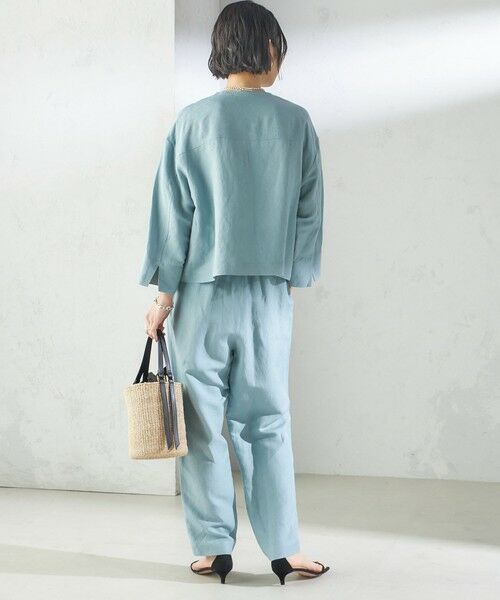 SHIPS / シップス その他パンツ | SHIPS Primary Navy Label:麻 レーヨン イージー パンツ | 詳細25