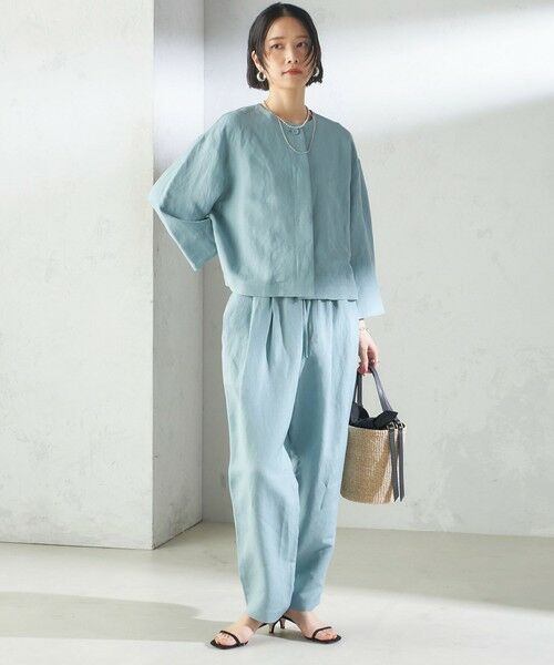 SHIPS / シップス その他パンツ | SHIPS Primary Navy Label:麻 レーヨン イージー パンツ | 詳細27