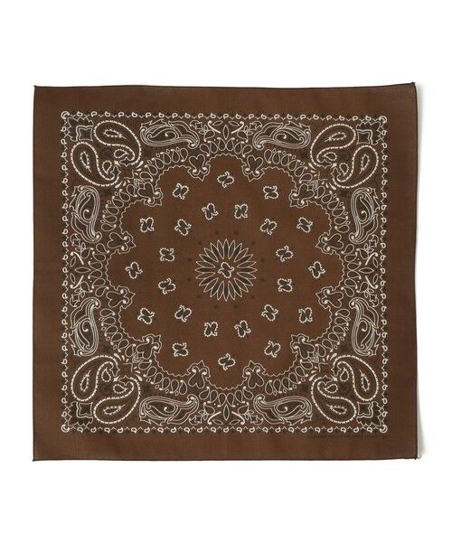 SHIPS / シップス バンダナ・スカーフ | USA PAISLEY BANDANNAS:ペイズリー バンダナ（ブラウン）