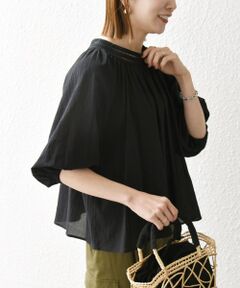 SHIPS / シップス シャツ・ブラウス | SHIPS any:〈洗濯機可能〉楊柳 シアー レース フレア パフスリーブ ブラウス