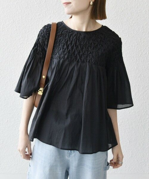 SHIPS / シップス シャツ・ブラウス | SHIPS any:〈洗濯機可能〉ハンドスモッキング コットン フレア ブラウス | 詳細17