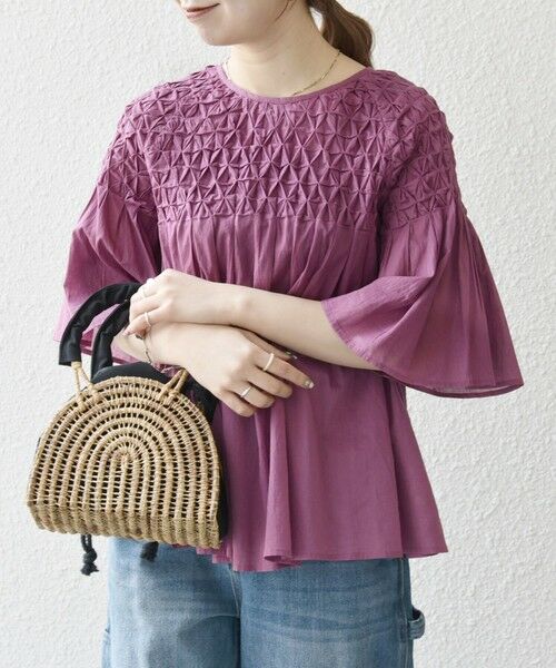 SHIPS / シップス シャツ・ブラウス | SHIPS any:〈洗濯機可能〉ハンドスモッキング コットン フレア ブラウス | 詳細29