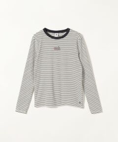 【SHIPS any別注】PETIT BATEAU:〈洗濯機可能〉PARIS プリント ボーダー ロン TEE