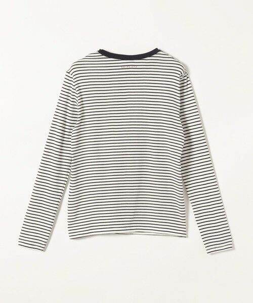 SHIPS for women / シップスウィメン Tシャツ | 【SHIPS any別注】PETIT BATEAU:〈洗濯機可能〉PARIS プリント ボーダー ロン TEE | 詳細1