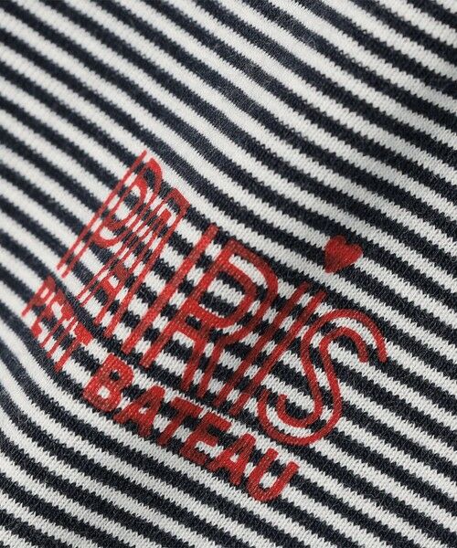 SHIPS for women / シップスウィメン Tシャツ | 【SHIPS any別注】PETIT BATEAU: PARIS プリント ボーダー コンパクト TEE | 詳細11