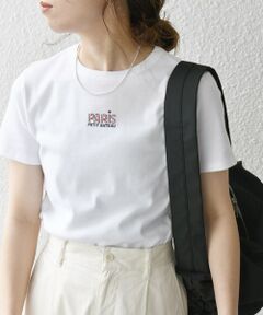 【SHIPS any別注】PETIT BATEAU:〈洗濯機可能〉PARIS プリント コンパクト TEE