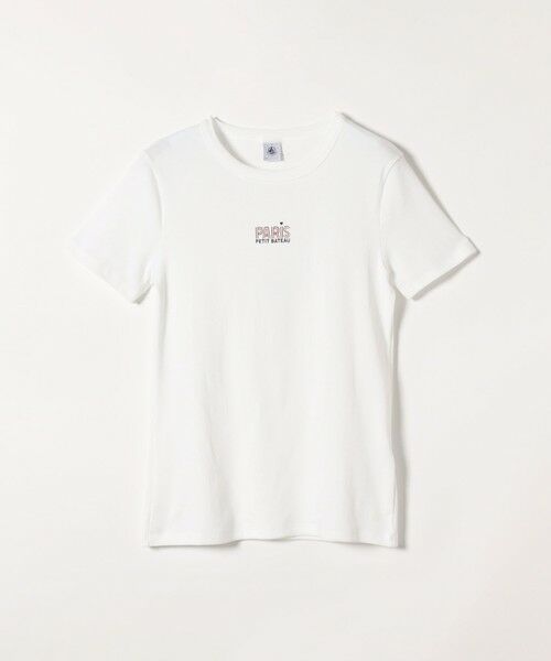 SHIPS for women / シップスウィメン Tシャツ | 《一部追加予約》【SHIPS any別注】PETIT BATEAU:〈洗濯機可能〉PARIS プリント コンパクト TEE | 詳細5