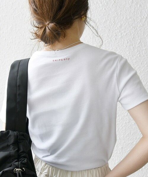 SHIPS for women / シップスウィメン Tシャツ | 【SHIPS any別注】PETIT BATEAU:〈洗濯機可能〉PARIS プリント コンパクト TEE | 詳細3