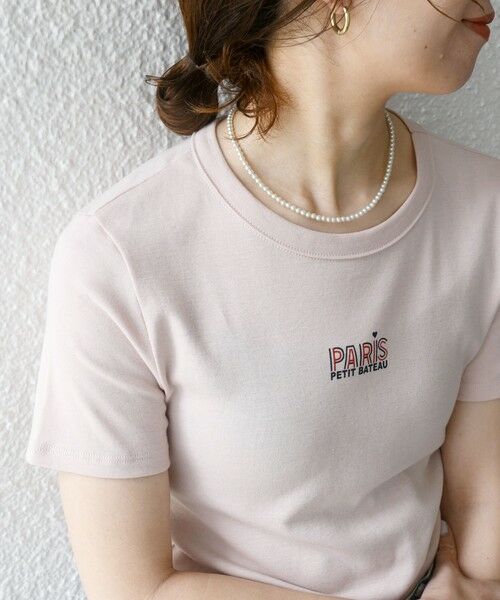 SHIPS for women / シップスウィメン Tシャツ | 【SHIPS any別注】PETIT BATEAU:〈洗濯機可能〉PARIS プリント コンパクト TEE | 詳細7