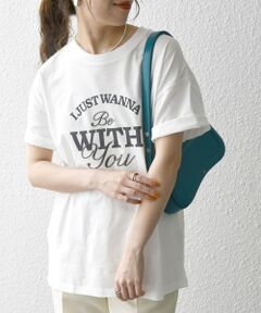 SHIPS any:〈洗濯機可能〉ロゴ プリント TEE