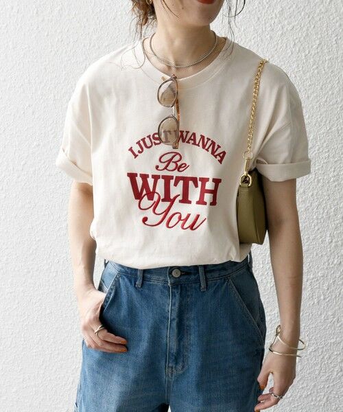 SHIPS for women / シップスウィメン Tシャツ | SHIPS any:〈洗濯機可能〉ロゴ プリント TEE | 詳細23