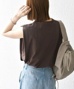 SHIPS / シップス Tシャツ | SHIPS any:〈抗菌防臭/洗濯機可能〉USAコットン ラウンドヘム ノースリーブ TEE