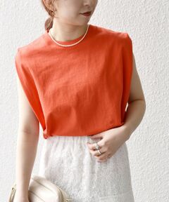 SHIPS / シップス Tシャツ | SHIPS any:〈抗菌防臭/洗濯機可能〉USAコットン ラウンドヘム ノースリーブ TEE