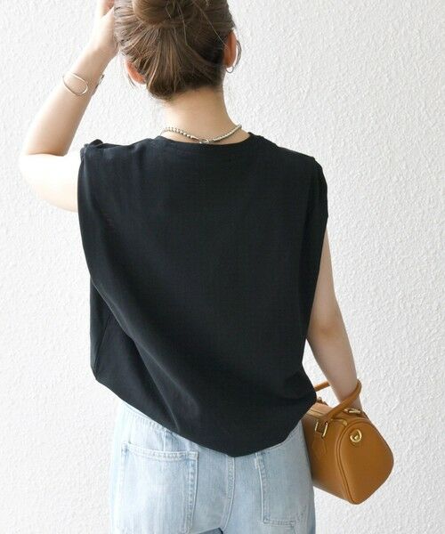 SHIPS / シップス Tシャツ | SHIPS any:〈抗菌防臭/洗濯機可能〉USAコットン ラウンドヘム ノースリーブ TEE | 詳細20