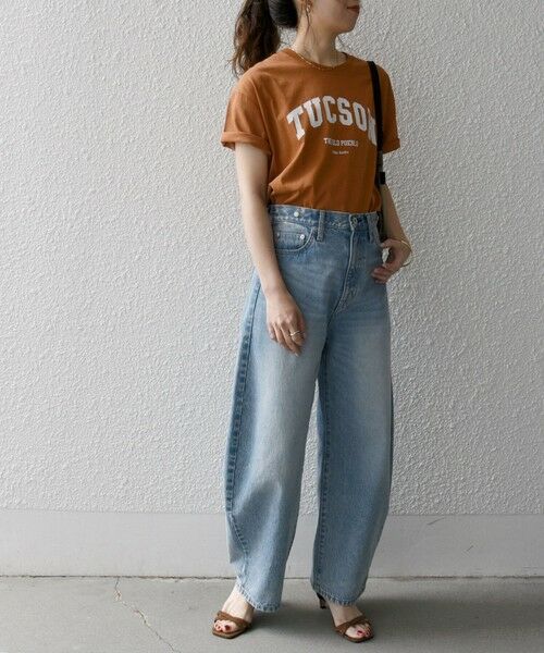 SHIPS for women / シップスウィメン Tシャツ | 《追加予約》【SHIPS any別注】THE KNiTS: ラウンドヘム ロゴ ショート TEE 24SS | 詳細26