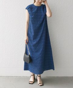 SHIPS / シップス ミニ丈・ひざ丈ワンピース | SHIPS any:〈洗濯機可能〉シアー チェック パフショルダー ワンピース