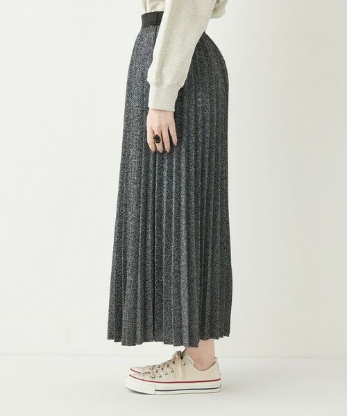 SHIPS for women / シップスウィメン ロング・マキシ丈スカート | SHIPS Colors:〈手洗い可能〉グリッター ラメ プリーツ スカート | 詳細11