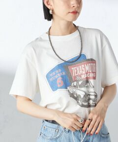 【SHIPS別注】Odub:〈手洗い可能〉ロゴ プリント TEE