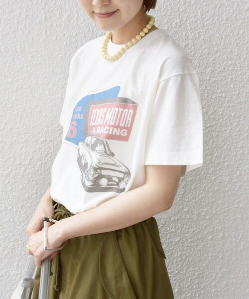 SHIPS for women / シップスウィメン Tシャツ | 【SHIPS別注】Odub:〈手洗い可能〉ロゴ プリント TEE | 詳細4