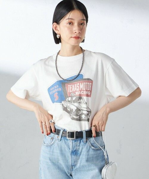 SHIPS for women / シップスウィメン Tシャツ | 【SHIPS別注】Odub:〈手洗い可能〉ロゴ プリント TEE | 詳細10