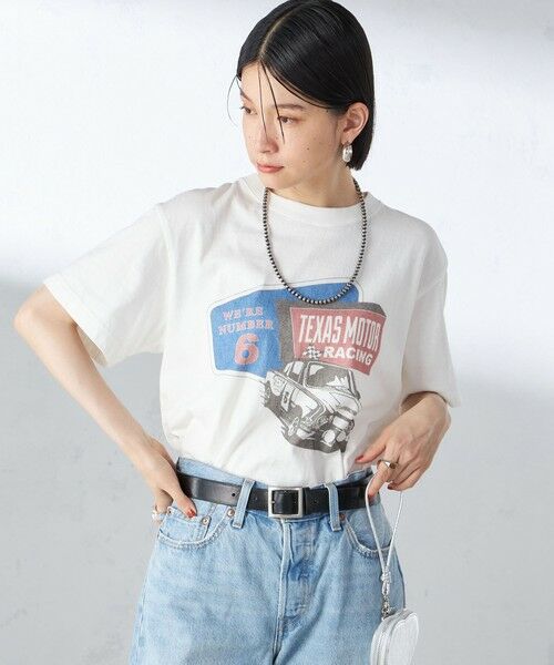 SHIPS for women / シップスウィメン Tシャツ | 【SHIPS別注】Odub:〈手洗い可能〉ロゴ プリント TEE | 詳細11