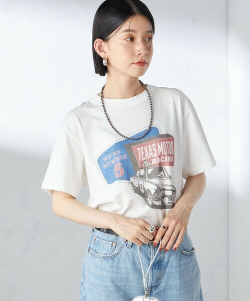 SHIPS for women / シップスウィメン Tシャツ | 【SHIPS別注】Odub:〈手洗い可能〉ロゴ プリント TEE | 詳細13