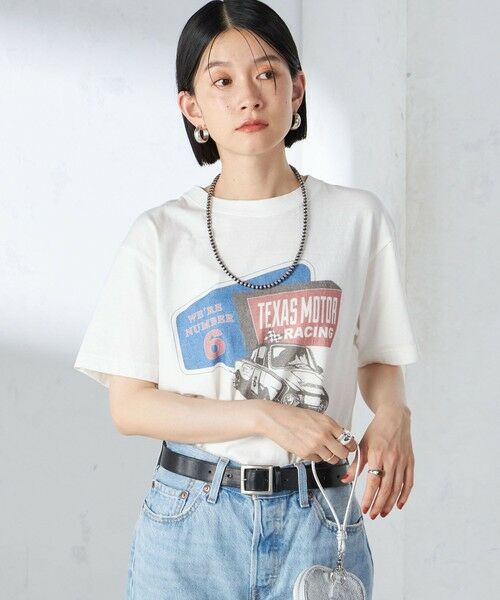 SHIPS for women / シップスウィメン Tシャツ | 【SHIPS別注】Odub:〈手洗い可能〉ロゴ プリント TEE | 詳細14