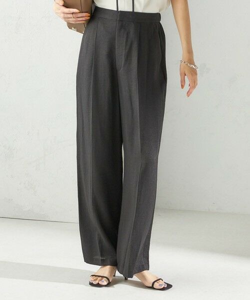 SHIPS / シップス その他パンツ | 〈手洗い可能〉麻混 タック ワイド パンツ | 詳細10