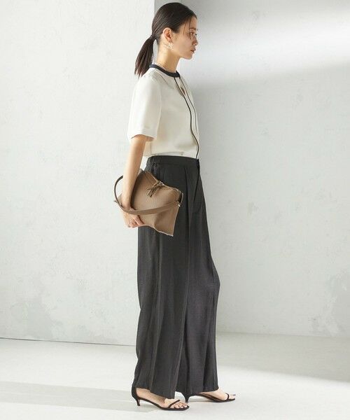 SHIPS / シップス その他パンツ | 〈手洗い可能〉麻混 タック ワイド パンツ | 詳細5