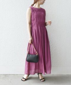 今季品完売カラー【シップスウィメン】ピンタック 羽織り ワンピース 今季品完売カラー【シップスウィメン】ピンタック 羽織り ワンピース