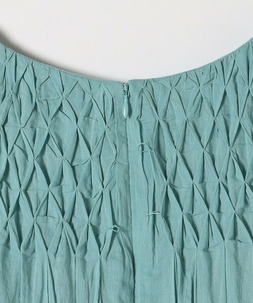 SHIPS / シップス ロング・マキシ丈ワンピース | 【WEB限定】SHIPS any: ハンドスモッキング  コットン フレア ノースリーブ ワンピース | 詳細27