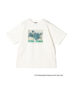 SHIPS Colors:THE MET GOGH IRISES コラボ プリント Tシャツ◇