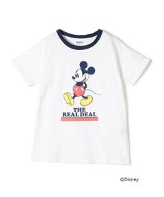 SHIPS Colors:ミッキーマウス デザイン リンガー Tシャツ