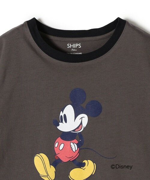 SHIPS for women / シップスウィメン Tシャツ | SHIPS Colors:ミッキーマウス デザイン リンガー Tシャツ | 詳細3