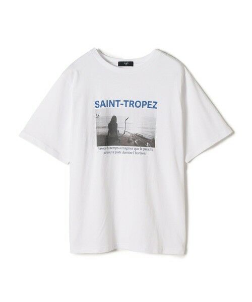 SHIPS for women / シップスウィメン Tシャツ | SHIPS Colors: SAINT TROPEZ フォト TEE◇ | 詳細1