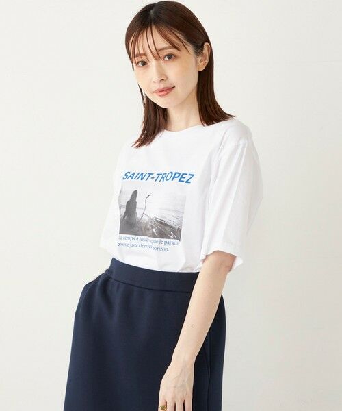 SHIPS for women / シップスウィメン Tシャツ | SHIPS Colors: SAINT TROPEZ フォト TEE◇ | 詳細13