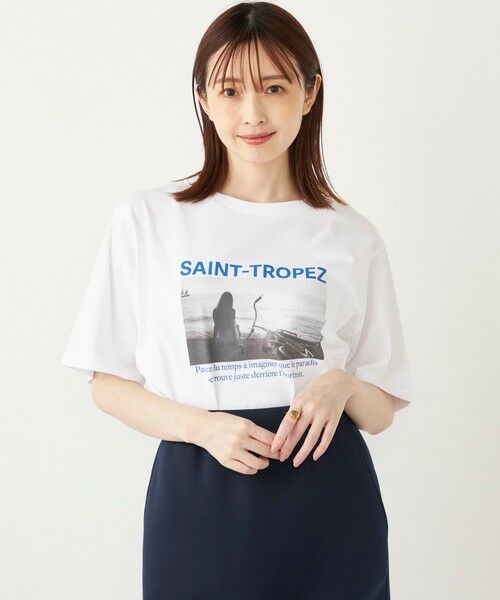 SHIPS for women / シップスウィメン Tシャツ | SHIPS Colors: SAINT TROPEZ フォト TEE◇ | 詳細14