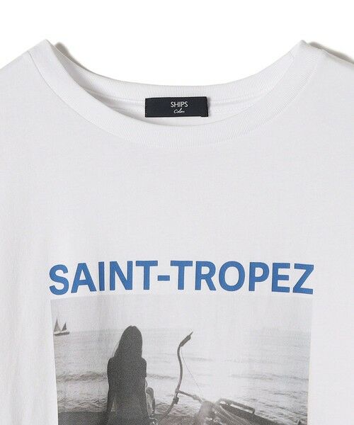 SHIPS for women / シップスウィメン Tシャツ | SHIPS Colors: SAINT TROPEZ フォト TEE◇ | 詳細3