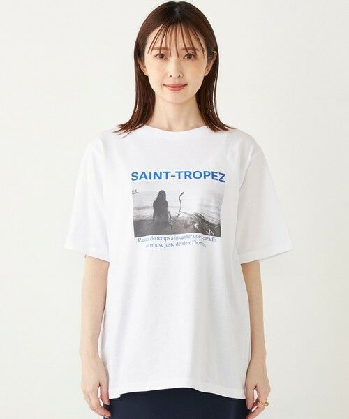 SHIPS for women / シップスウィメン Tシャツ | SHIPS Colors: SAINT TROPEZ フォト TEE◇ | 詳細8