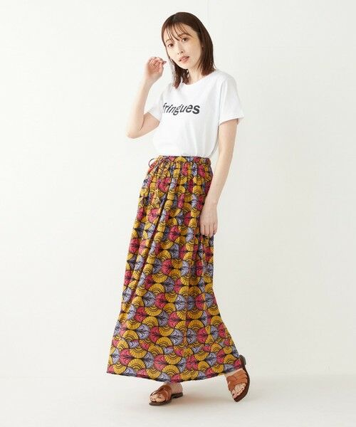 SHIPS for women / シップスウィメン ロング・マキシ丈スカート | SHIPS Colors:〈手洗い可能〉バティック プリント ギャザー スカート | 詳細12