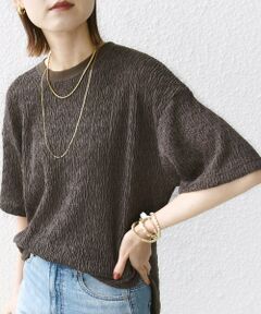 SHIPS / シップス カットソー | 〈手洗い可能〉ランダム ブルーゼ ショート スリーブ プルオーバー